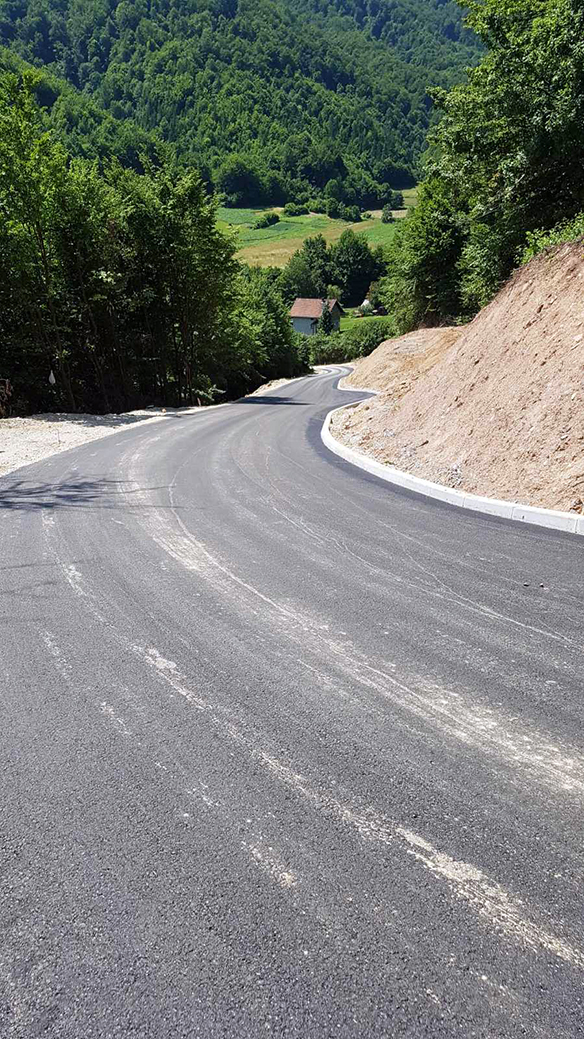 Završeni radovi na sanaciji klizišta i rekonstrukciji dionice puta  Crnići – Crnićki Kamenik iznad Drmaća