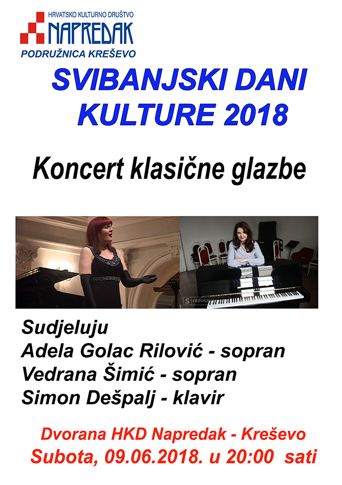 Najava: Još tri događaja u sklopu "Svibanjskih dana kulture"