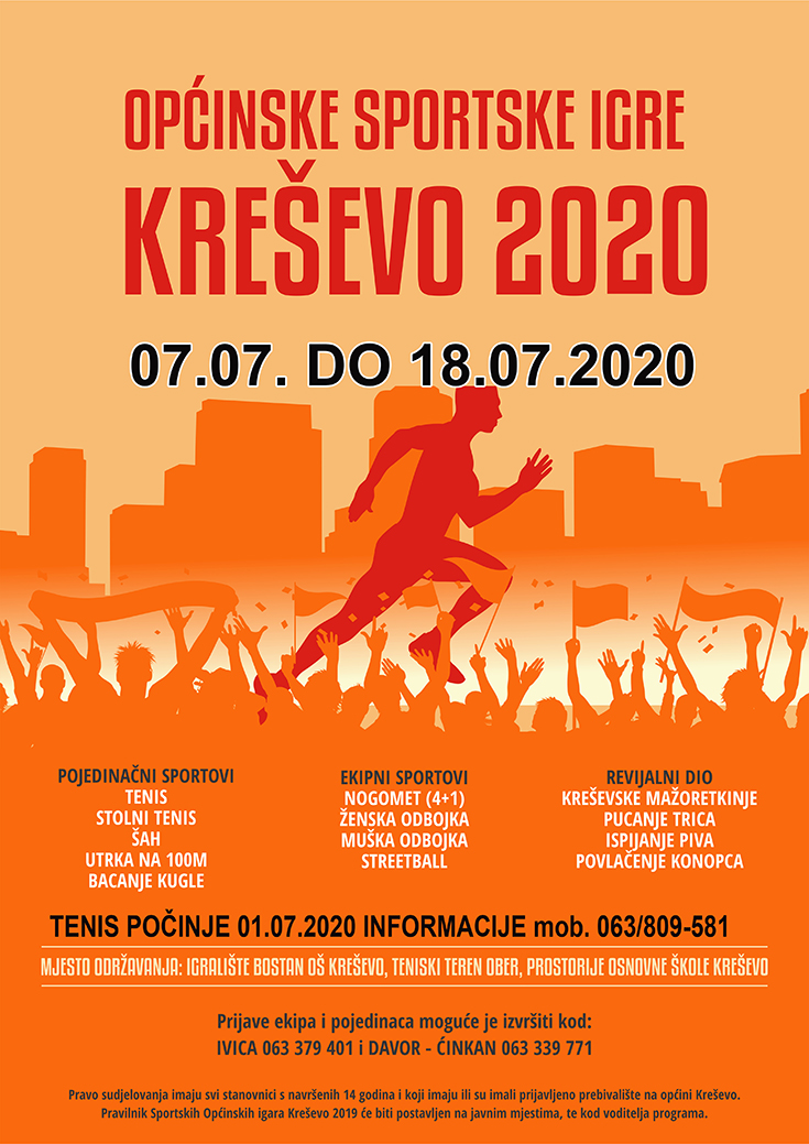 Za tjedan dana počinju Općinske sportske igre