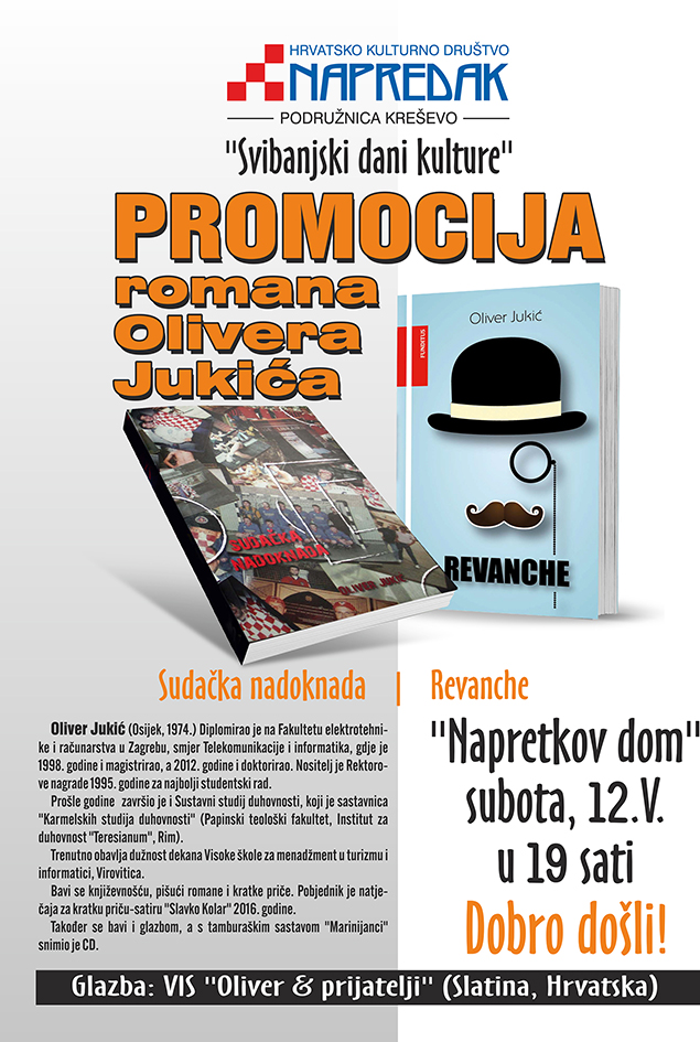 Najava: Promocija knjiga Olivera Jukića i koncert VIS "Oliver & prijatelji"