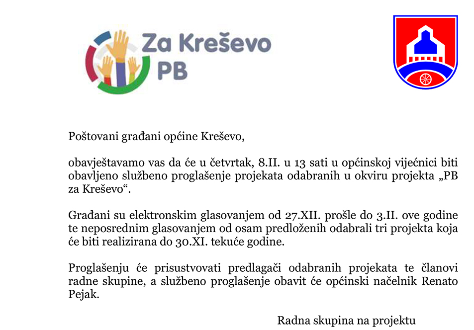 Građani odabrali projekte