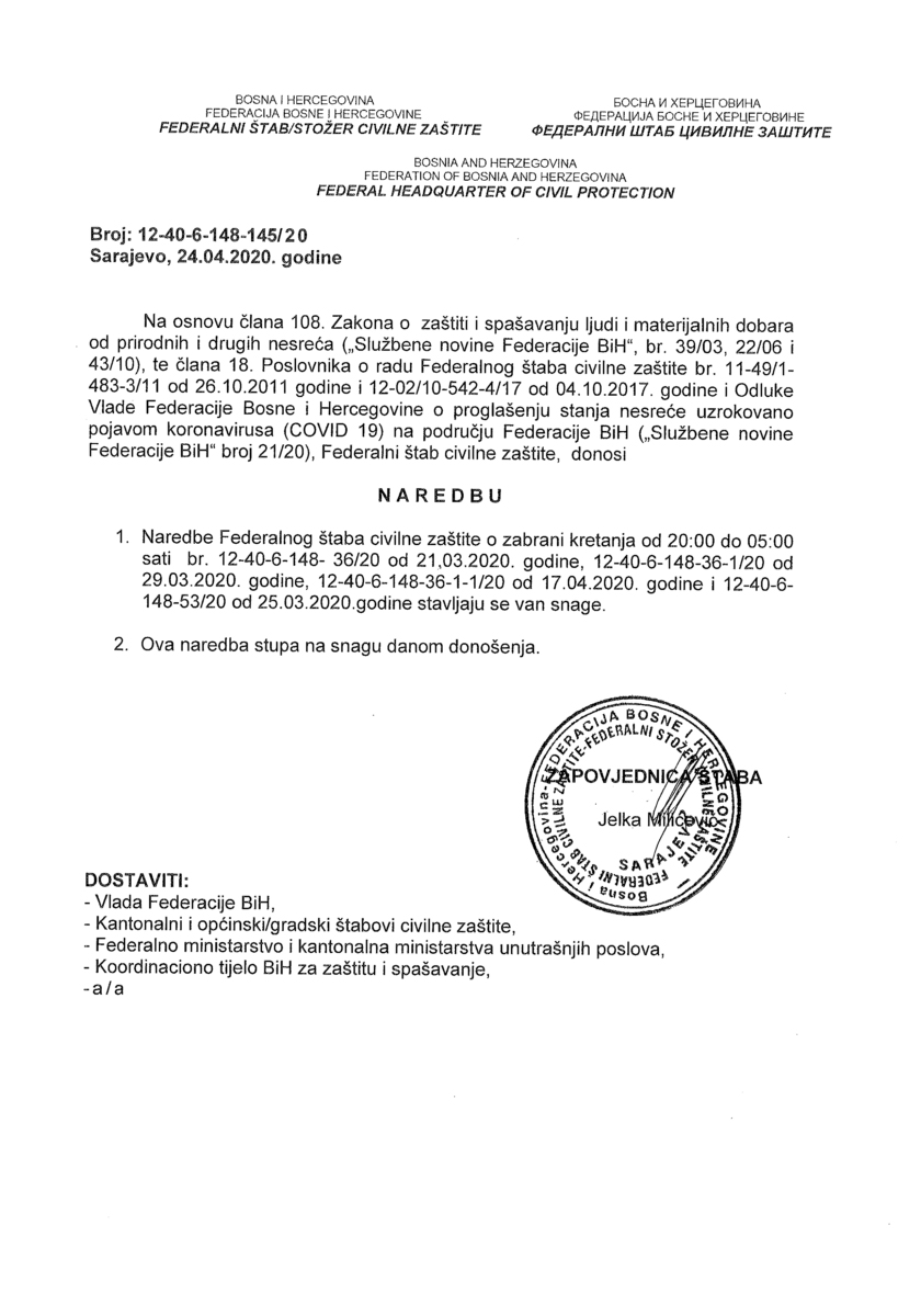 Ukinut policijski sat