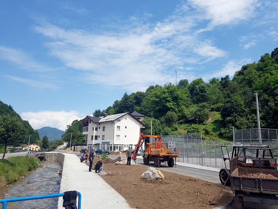 Uređuje se šetnica uz Kreševčicu na ulazu u Kreševo