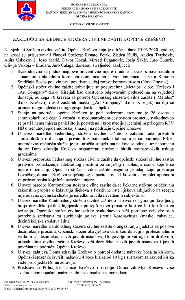 Zaključci 25.III. 1