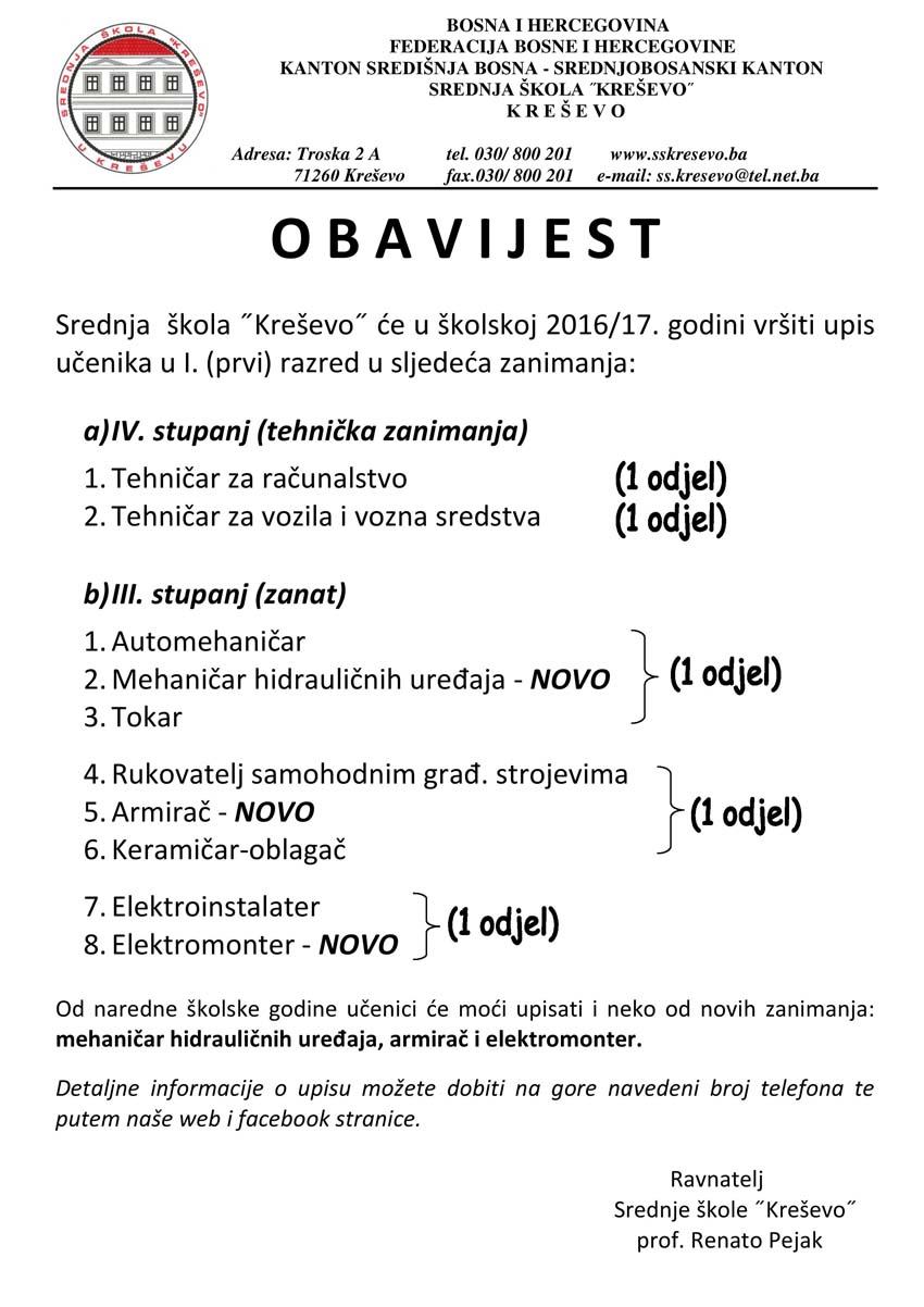 Obavijest Upis u I razred A4-page-001