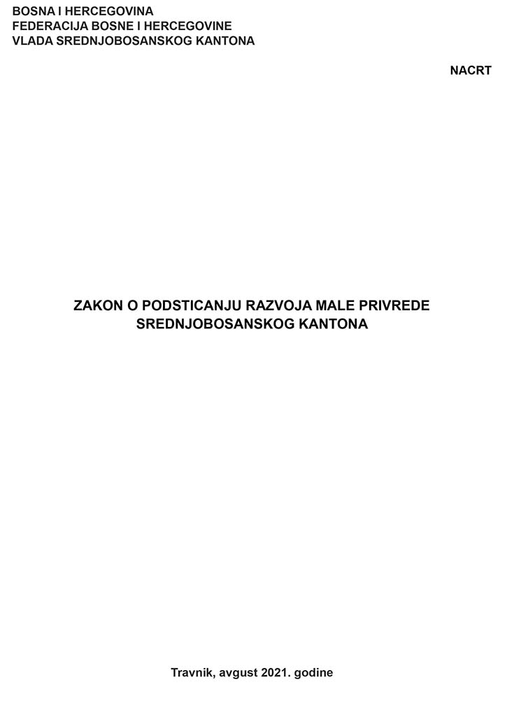 Zakon o poticaju razvoja male privrede 1
