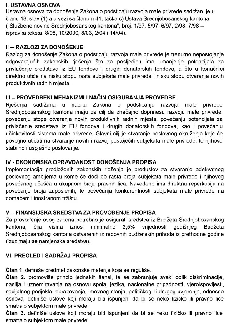 Zakon o poticaju razvoja male privrede 10