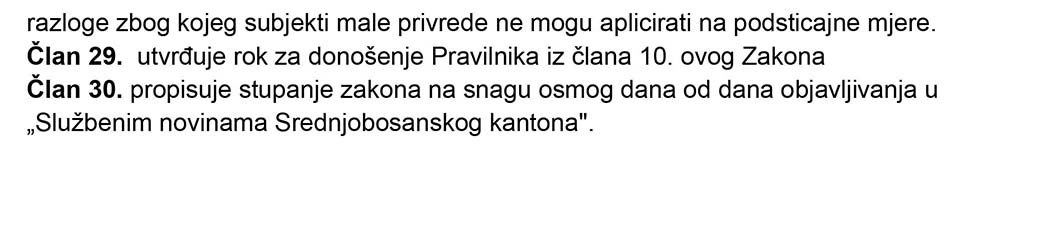 Poziv na javnu raspravu - Zakon o poticanju male privrede