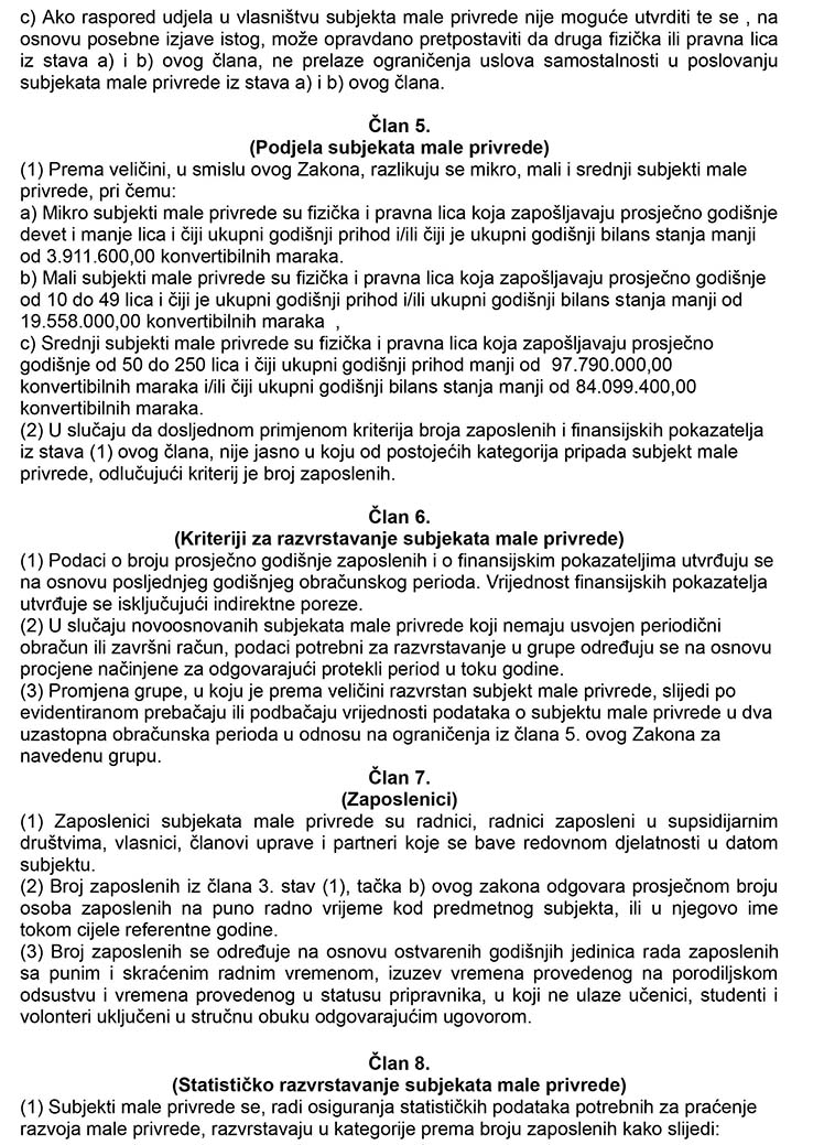 Zakon o poticaju razvoja male privrede 3