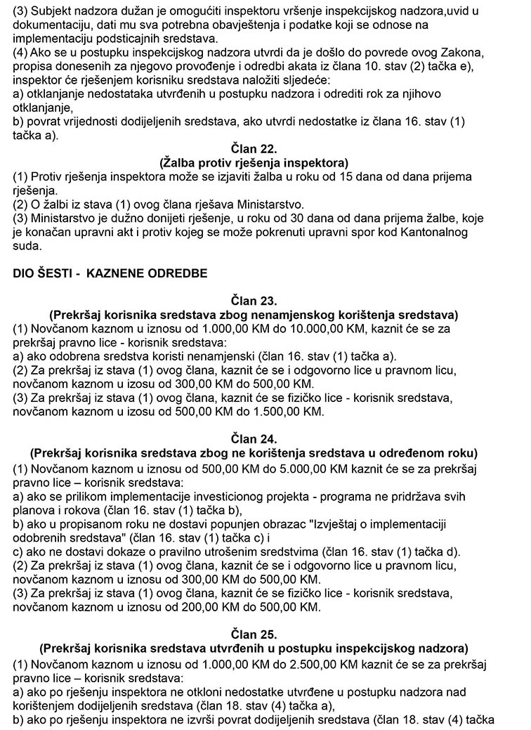 Zakon o poticaju razvoja male privrede 8