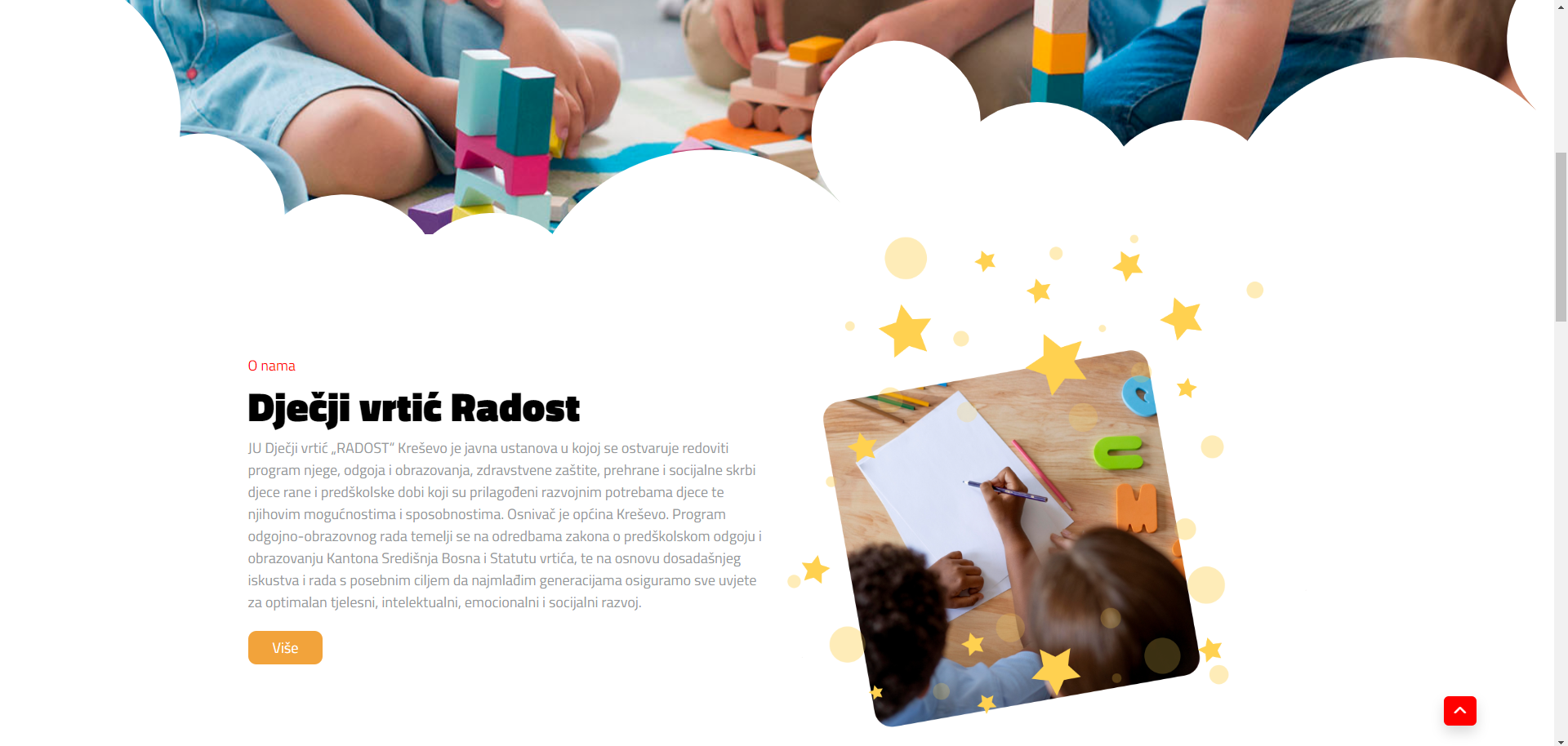 Sada lakše možete doći do informacija vezanih za Dječji vrtić Radost | U rad puštena nova web stanica